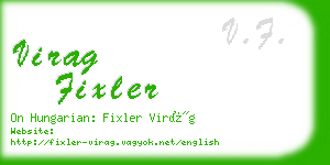 virag fixler business card